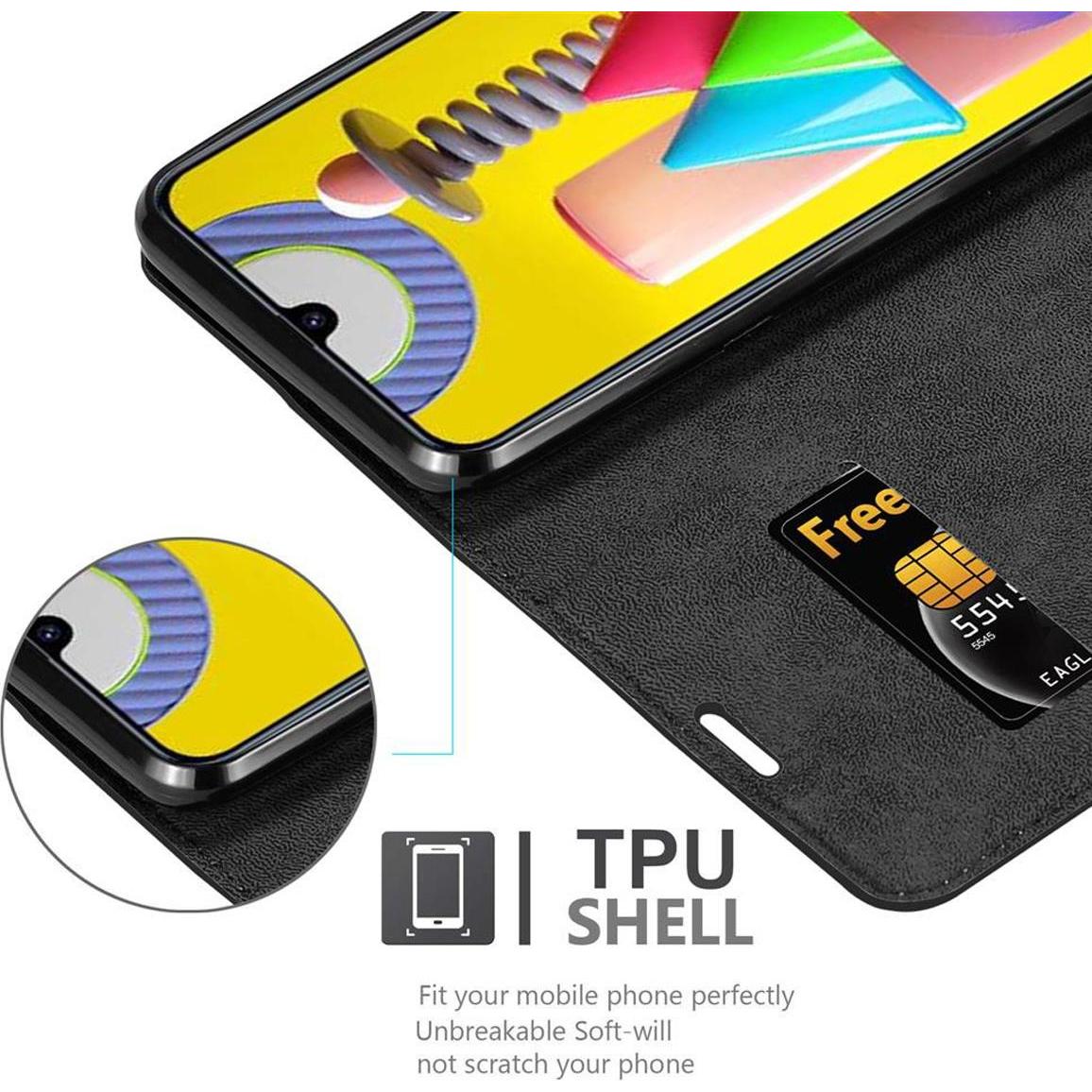 Thumbnail - Cadorabo Book Invisible Magnet Cover (Samsung Galaxy M31), Smartphone Hülle, Schwarz