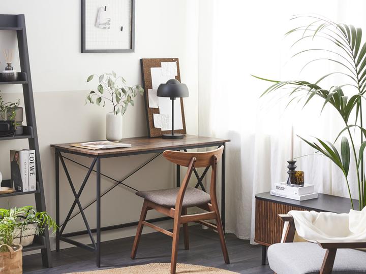 Image du produit Beliani Bureau couleur bois foncé 115 x 60 cm FUTON (115 x 60 x 76 cm)