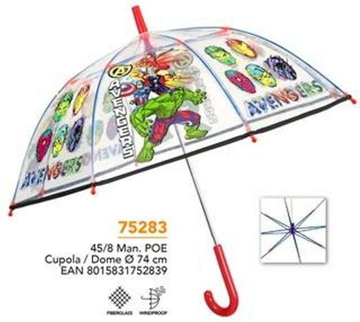 Produktbild Perletti Marvel Avengers manual transparent umbrella 45cm