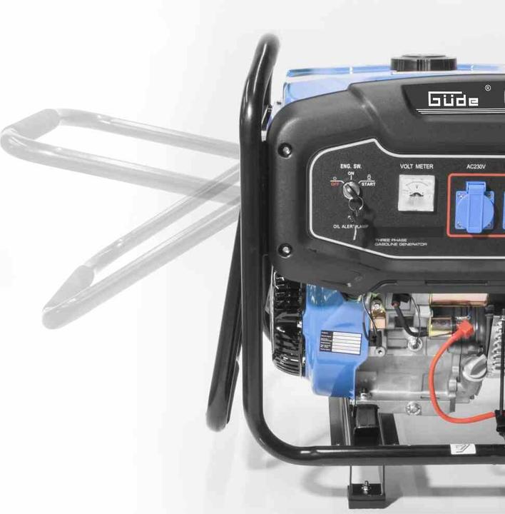 Actual product image Güde Generator GSE 6701 RS 4-stroke 9 kW,25L (12,2hp) (5500 W, 25 l)