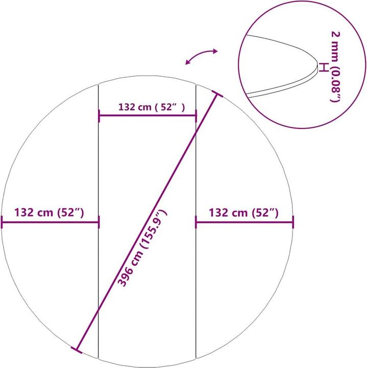 Actual product image vidaXL Pool-Bodentuch