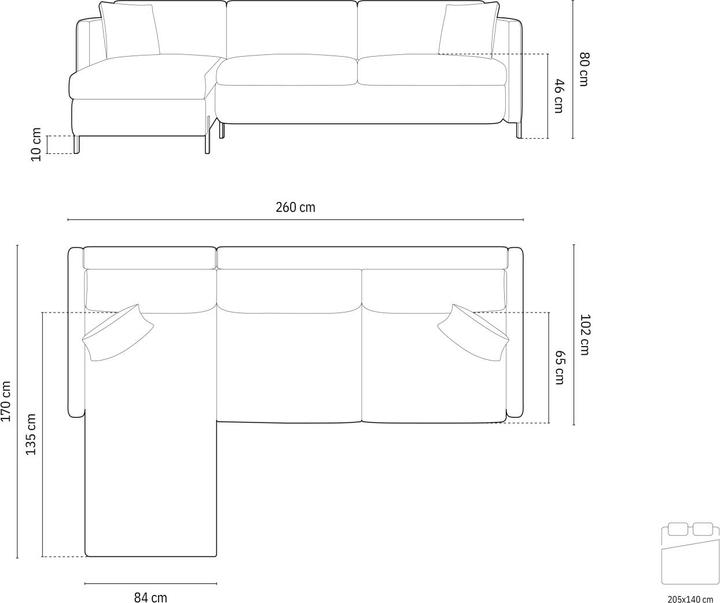Actual product image Micadoni Gloria (Corner sofa)