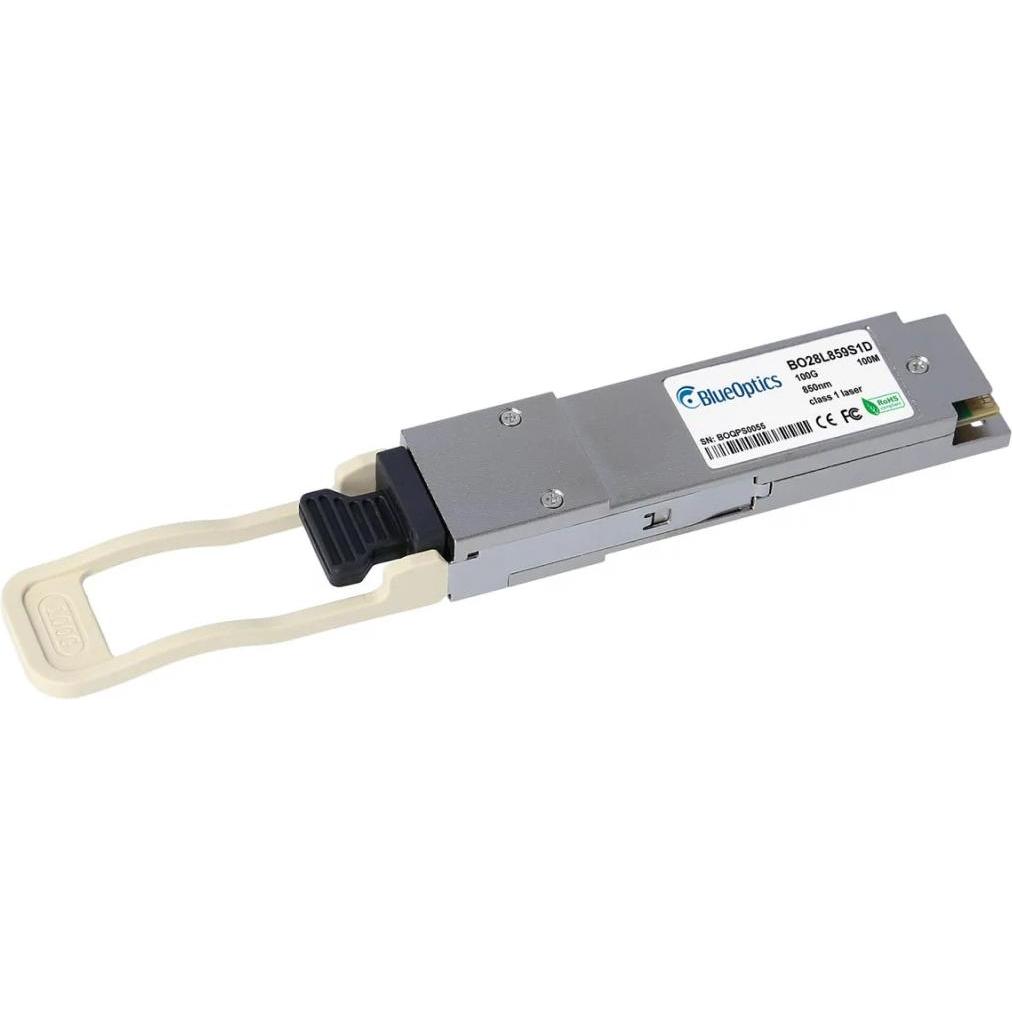 BlueOptics Ricetrasmettitore QSFP28 compatibile HPE Q2F19A BO28L859S1D, MPO/MTP, 100GBASE-SR4, fibra, Ricetrasmettitore, Argento