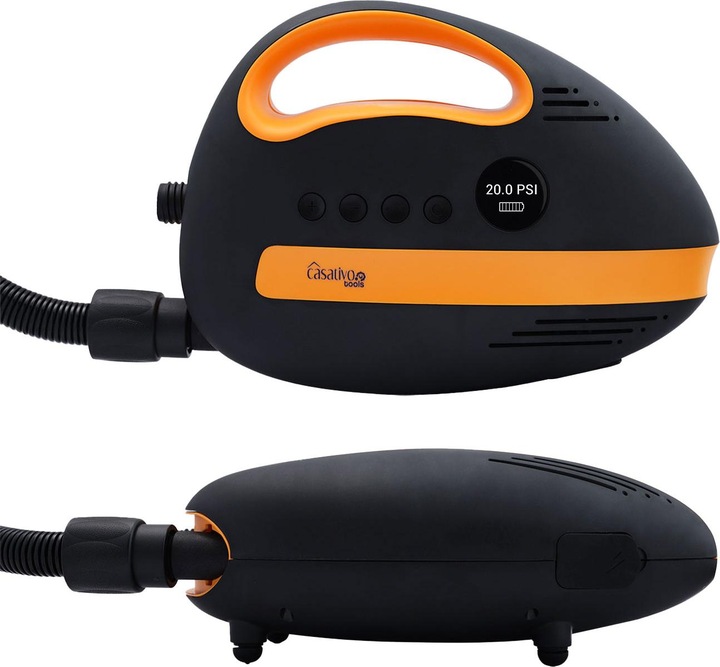Image du produit Casativo Pompe à air avec batterie pour planches de SUP, 350 l/min, 20 PSI, USB, 12 V