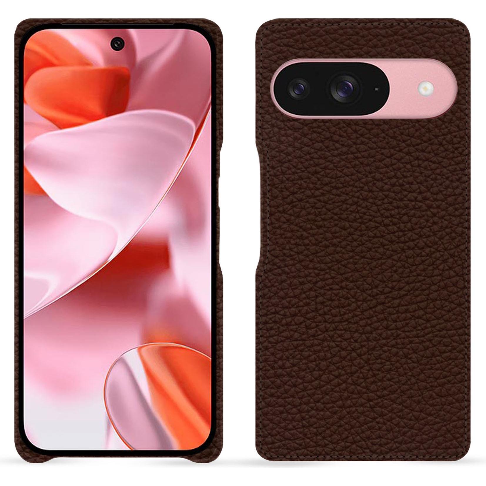 Noreve Lederschutzhülle (Google Pixel 9), Smartphone Hülle, Braun