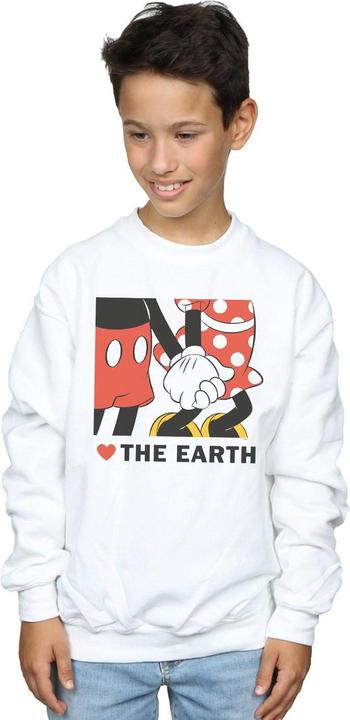 Produktbild Disney Mickey Mouse Heart The Earth Sweatshirt Jungen (152, 158)