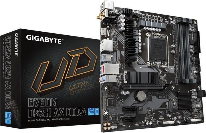 Gigabyte Mainboard||Intel B760 Express|LGA1700|Micro-ATX|Speicher DDR4|Speichersteckplätze 4|2xPCI-Express 3. (LGA 1700, Intel B760 Express, mATX)
