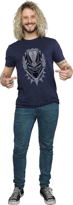 Actual product image Mens Black Panther Head T-Shirt (3XL)