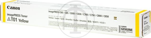 Image du produit Canon Toner jaune T01 ImagePress C750 39'500 ppm (Y)