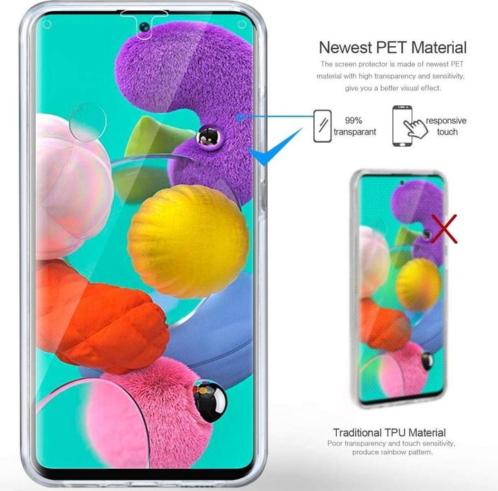 Immagine prodotto Screenguard Protezione schermo e corpo a 360° Samsung Galaxy A51 4G Cover con pellicola (Samsung Galaxy A51)
