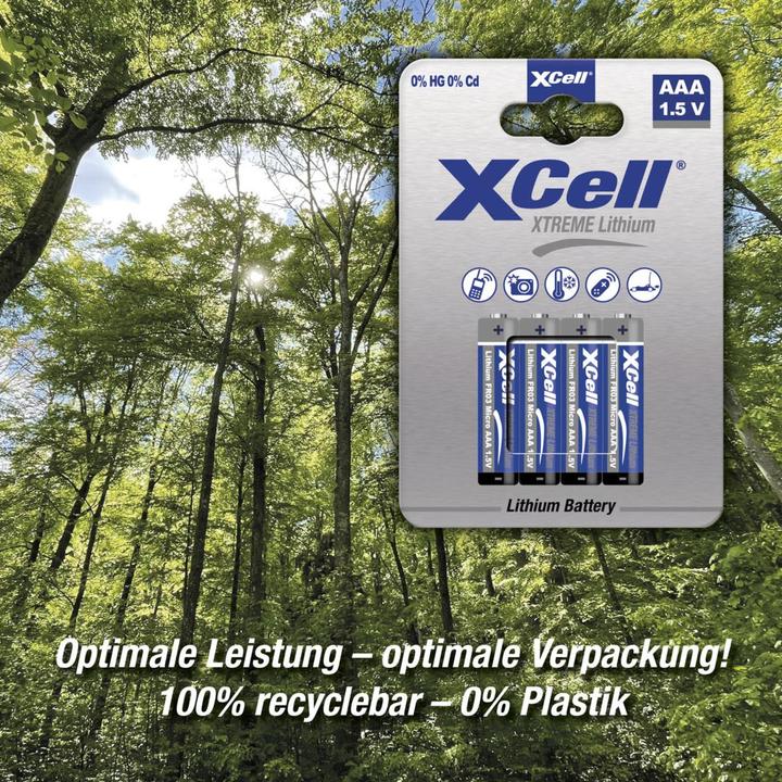 Immagine prodotto XCell XTREME Batteria al litio AAA 4s (4 pz., AAA, 1000 mAh)