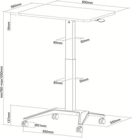 Produktbild Multibrackets geeignet für Beamer, Notebook etc., max 25 kg.