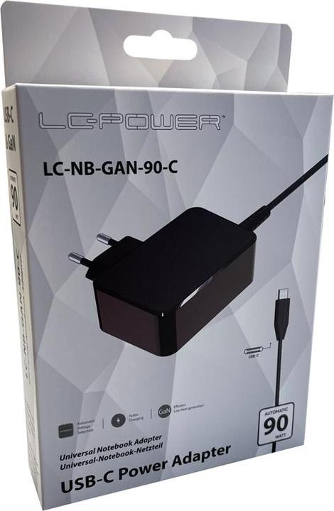 Produktbild LC-Power Netzteil Notebook-Netzteil LC-NB-GAN-90-C (90 W)