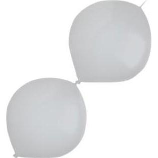 Amscan E-link Latex Ballons Decorator Metallic Silber 15cm