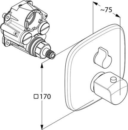 Productafbeelding Kludi Thermostaat AMEO UP chr