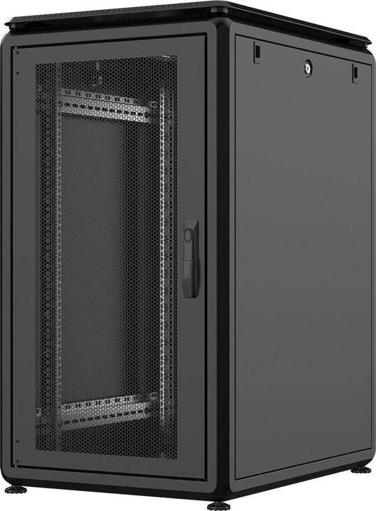 Produktbild Rockstable 20HE 19 Zoll 600x800x1050mm (BxTxH) Serverschrank | Netzwerkschrank perforierte Tür (20 HE, 19 Zoll Rack)