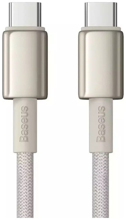 Actual product image Baseus Cable USB-C to USB-C Tungsten Gold, 100W, 2m (gold) (2 m, USB 2.0)