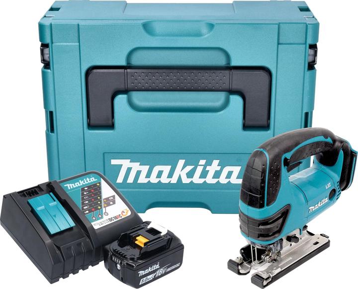 Produktbild Makita DJV 180 RT1XJ Akku Stichsäge 18 V 135 mm + 1x Akku 5,0 Ah + Ladegerät + Makpac