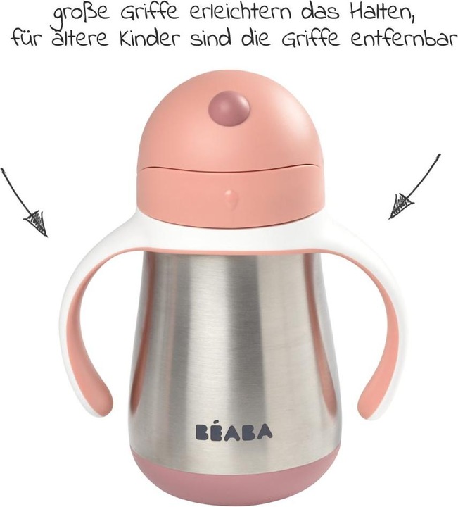 Actual product image Beaba Straw Cup Inox