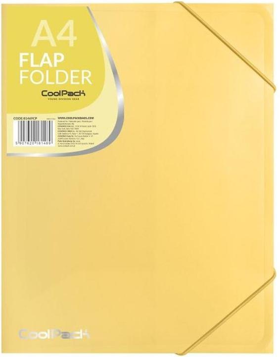 Coolpack flap folder PP, A4, pastel yellow (A4, 1x)