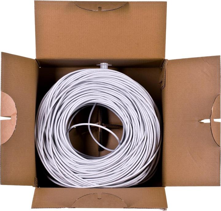 Actual product image Lanberg LCU6-12CU-0305-S Network cable 305 m Cat6 U/UTP (UTP) Gray (U/UTP, CAT6, 305 m)