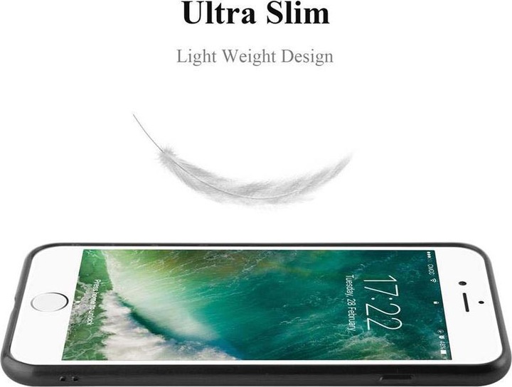 Immagine prodotto Cadorabo Copertura spazzolata in TPU (Apple iPhone 8 Plus, Apple iPhone 7 Plus, Apple iPhone 7s Plus)