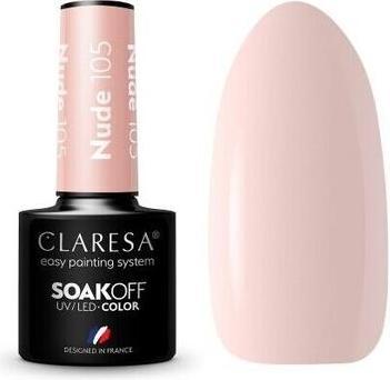 Image du produit Claresa Soak Off Uv/Led Nude Gel Polish 105 5G (Nude, Vernis semi-permanent)