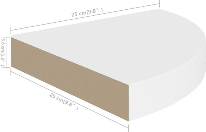 Produktbild vidaXL Wandregal (25 x 25 x 3.80 cm)