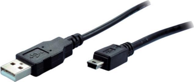 Actual product image Shiverpeaks USB Micro Cable USB-A-ST to USB-B Mini 5pin 2.0 Copper 1.0m (1 m, USB 2.0)