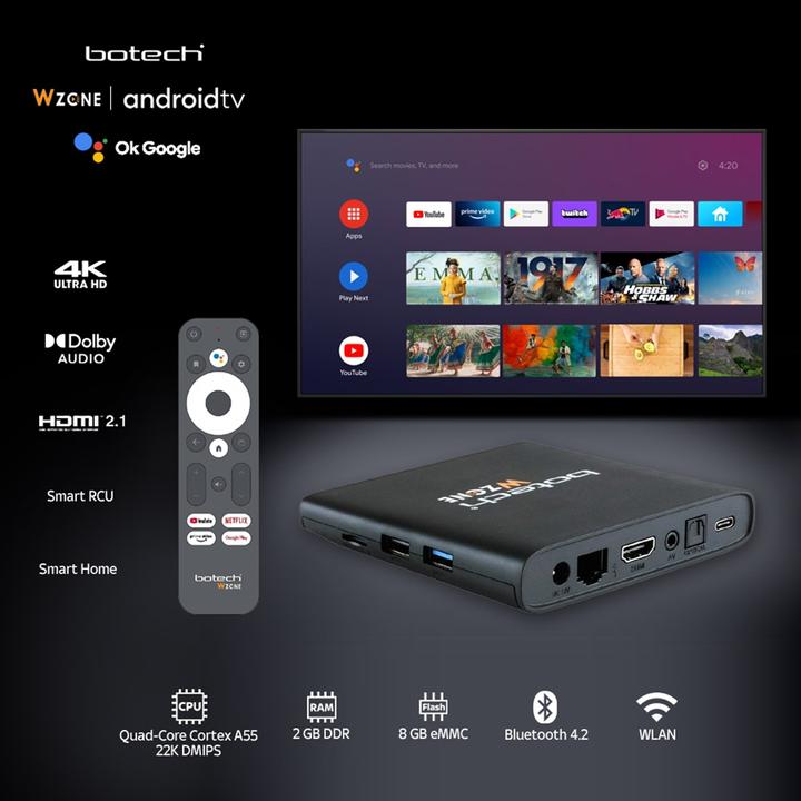 Actual product image GigaBlue Botech WZone (8 GB, Android 10)