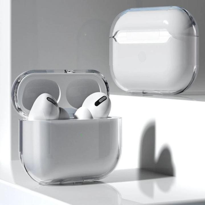 Image du produit Hurtel Etui pour AirPods 2 / AirPods 1 rigide, résistant, transparent pour casque (étui A) (Manchon pour casque d'écoute)