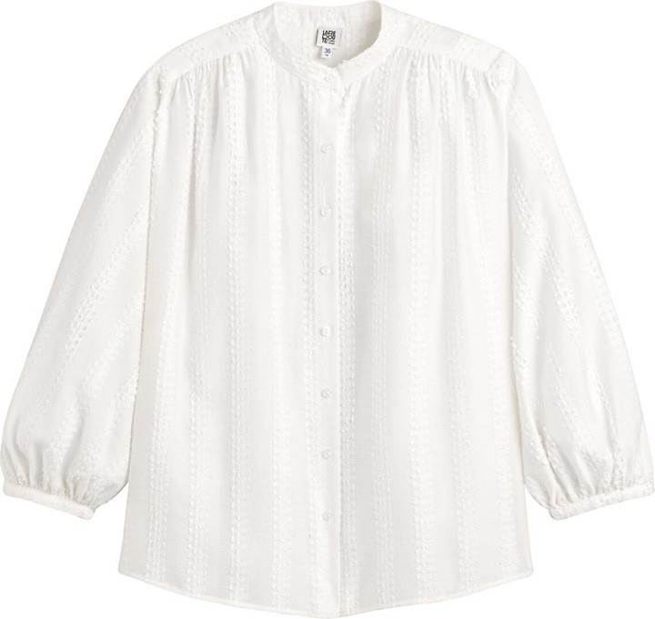 Image du produit La Redoute Collections Blouse à col montant et manches ballon Signature SUSAN (M)