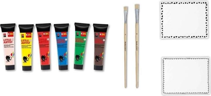 Actual product image Marabu Little Artist Art Box KiDS (Yellow, Green, Blue, Red, Brown, Beige, 36 ml)