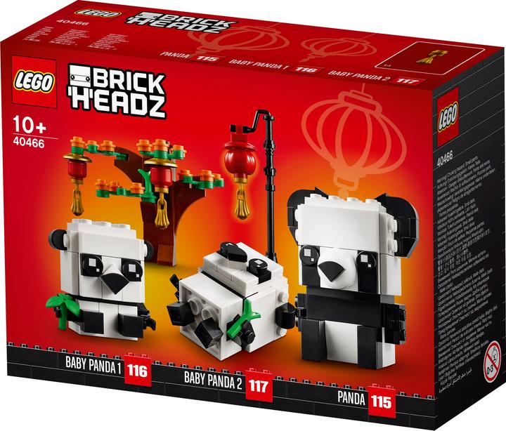 Produktbild LEGO Pandas fürs chinesische Neujahrsfest (40466, LEGO Brickheadz)