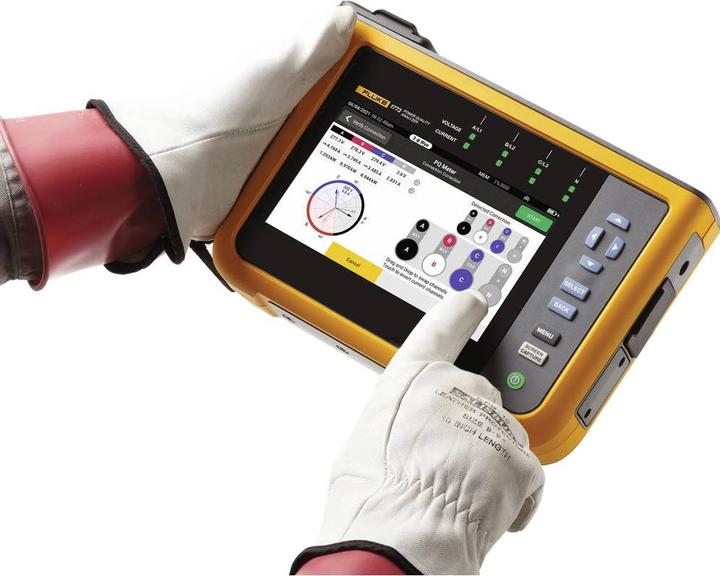 Image du produit Fluke 1775, Power Quality Analyser Analyseur de réseau avec fonction logger, incl. pinces de courant 1 set (CAT IV 600V, CAT III 1000V)