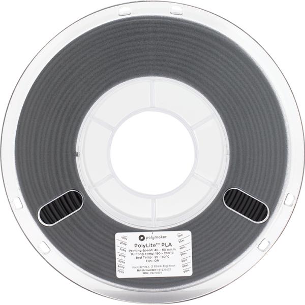 Produktbild Polymaker PolyLite PLA - Black - 2.85mm (PLA, 2.85 mm, 1000 g, Schwarz)