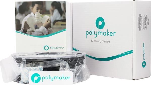 Produktbild Polymaker PolyLite PLA - Black - 2.85mm (PLA, 2.85 mm, 1000 g, Schwarz)