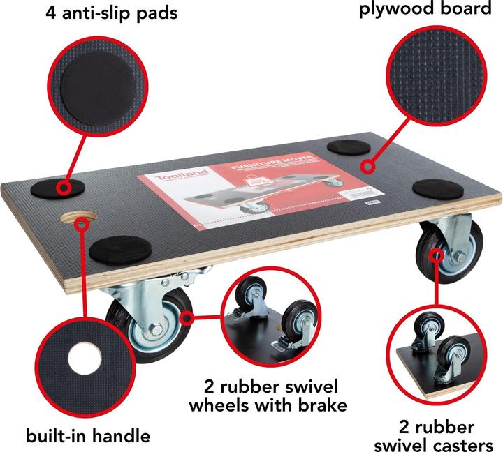 Produktbild Velleman Transportroller (400 kg)