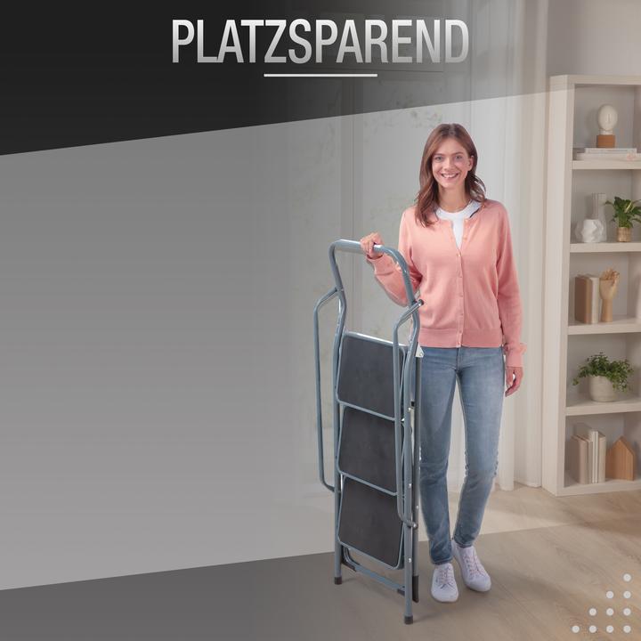 Actual product image Aktivshop Safety ladder "3- or 4-step" with handrail (Scaffolding, 46 cm)