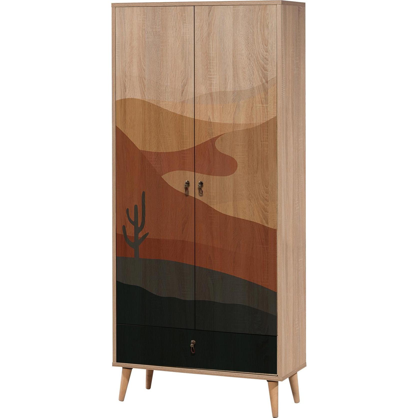 Hanah Home, Kleiderschrank, Luciano (80 x 45 x 190 cm)
