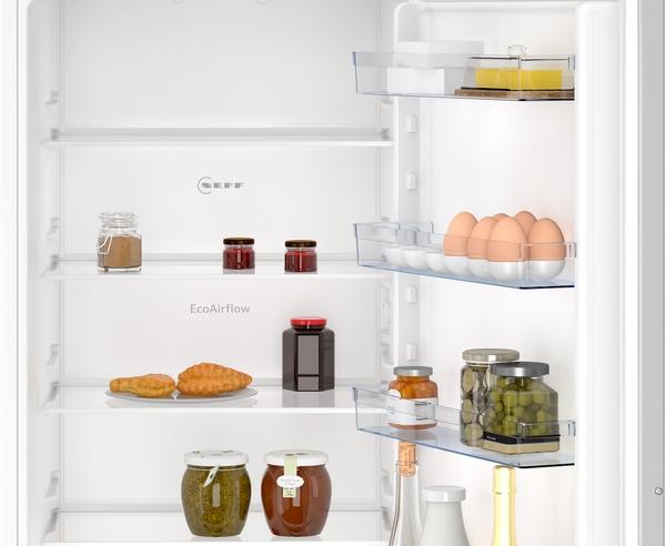 Actual product image Neff N 30, built-in fridge-freezer with bottom freezer compartment, 193.5 x 54.1 cm, drag hinge, KI796 (289 l)