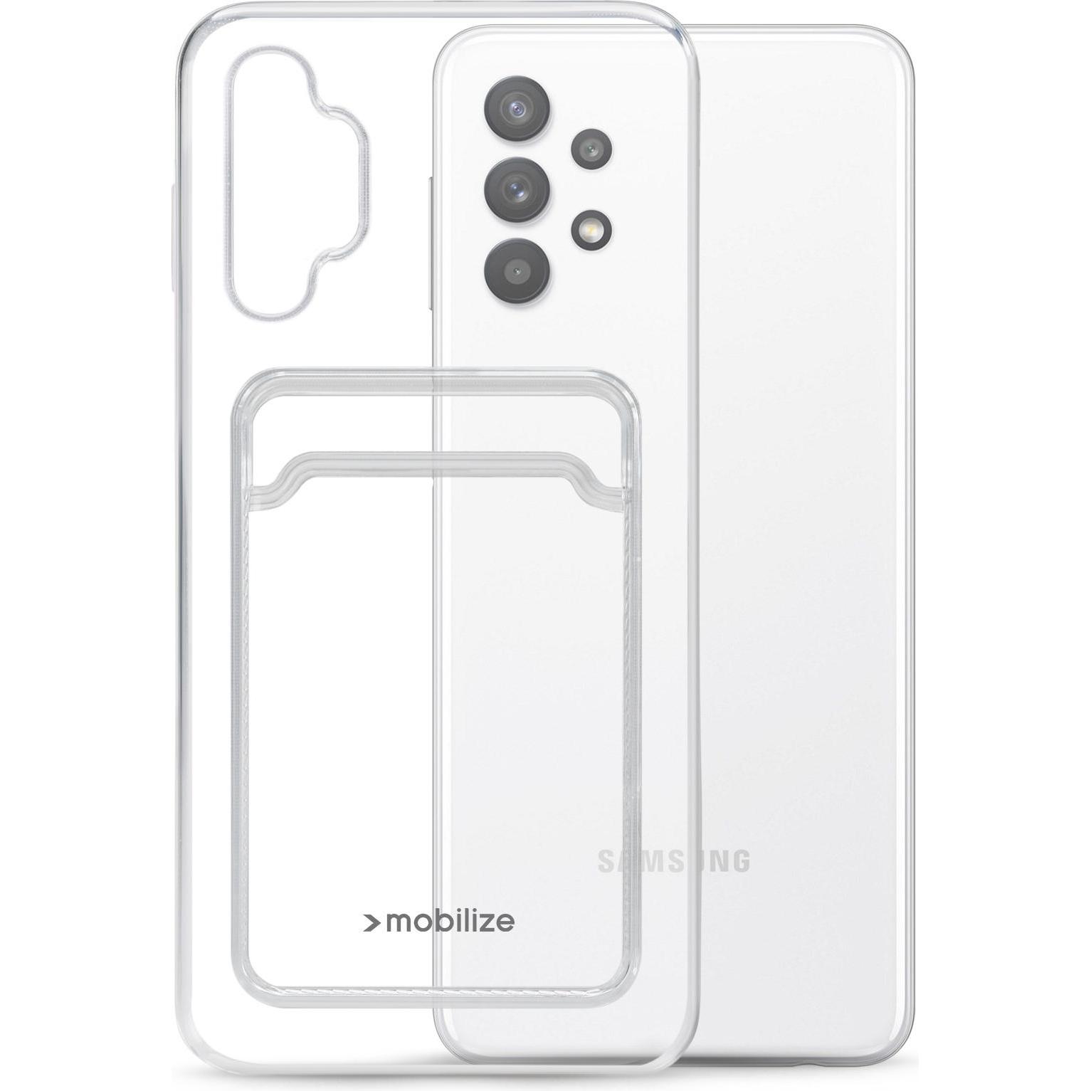 Mobilize Gummi-Gelly-Kartenhülle (Samsung Galaxy A32 5G), Smartphone Hülle, Transparent