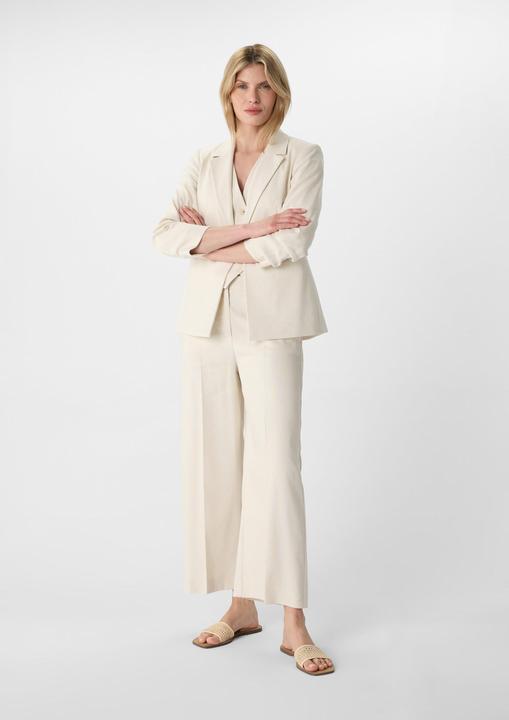 Actual product image Comma Indoor-Blazer Leinenmix-Blazer mit gerafften 3/4-Ärmeln (Frequency band 38 (2600 MHz))