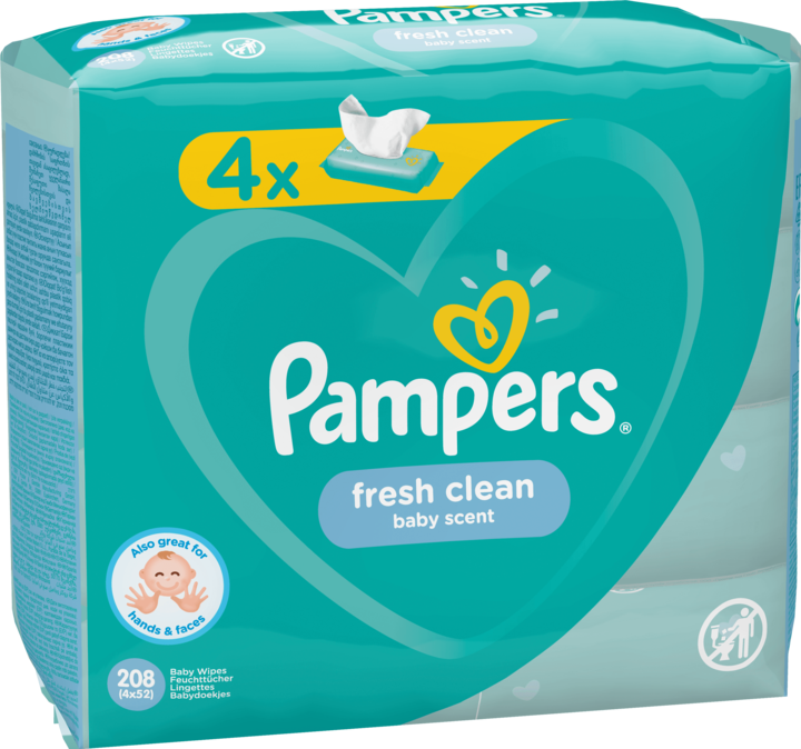 Produktbild Pampers Fresh Clean (208 Stück)