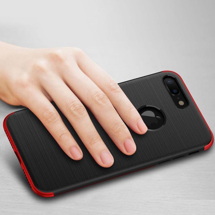 Produktbild König Design Apple iPhone 7 Plus Hülle Case Handy Cover Schutz Tasche Schutzhülle Carbon Gold (Apple iPhone 7 Plus)
