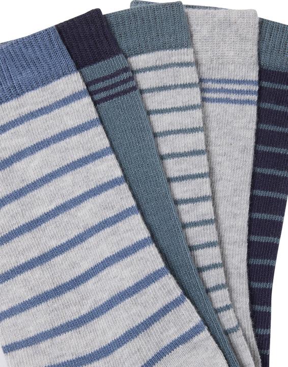 Actual product image Vertbaudet 5er-Pack gestreifte Jungen Socken BASIC (5-pack, 35, 38)