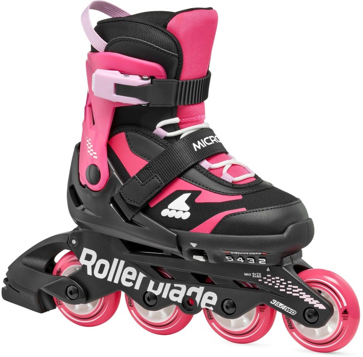 Actual product image Rollerblade Inline-Skates Microblade Schwarz/Pink, 33-36.5 (33, 36.5)