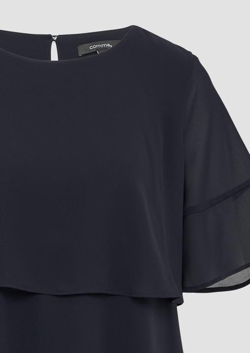 Produktbild Comma Kleid Kurzes Volantkleid aus Crêpe-Chiffon (38)