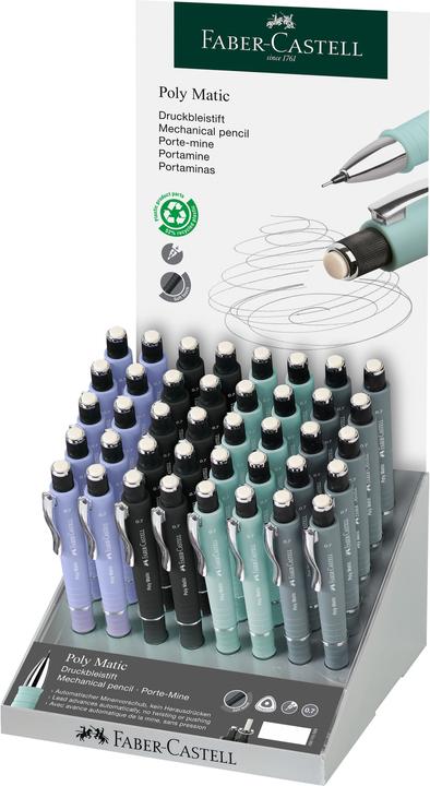 Actual product image Faber-Castell POLY MATIC - Mechanical pencil (0.70 mm, HB, 40 x)