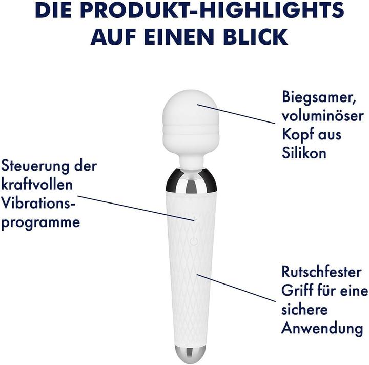 Actual product image Eis Aufladbarer Massager mit 16 Vibrationsprogrammen